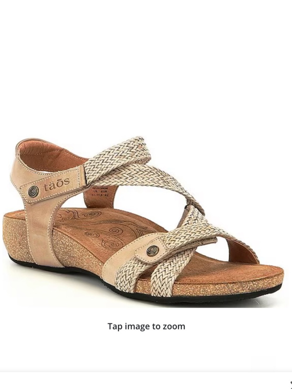 Taos Footwear Trulie Woven Leather Sandals Sz 8.5